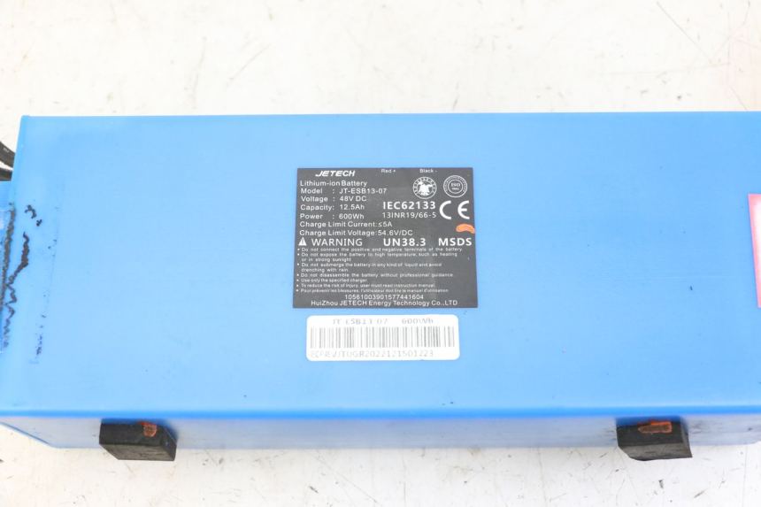 photo de BATTERIA URBANGLIDE E-CROSS PRO 1 - Marcature e riferimenti originali