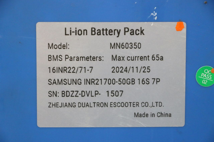 photo de BATTERIA DUALTRON VICTOR LIMITED 1 - Zoom sullo stato d'uso