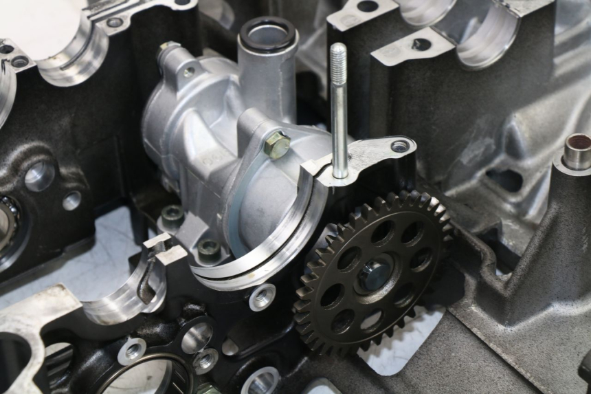 photo de CARTER MOTORE INFERIORE SUZUKI GSF S BANDIT ABS 650 (2005 - 2006) - Stato della superficie e materiale