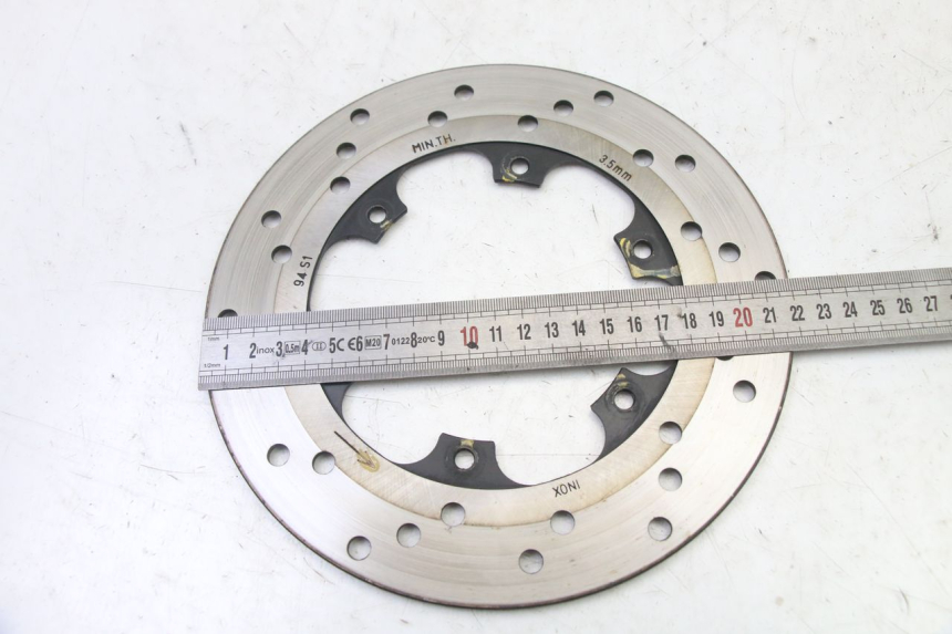 photo de DISCO FRENO ANTERIORE PIAGGIO NEW TYPHOON 50 (2018 - 2021) - Zoom sullo stato d'uso