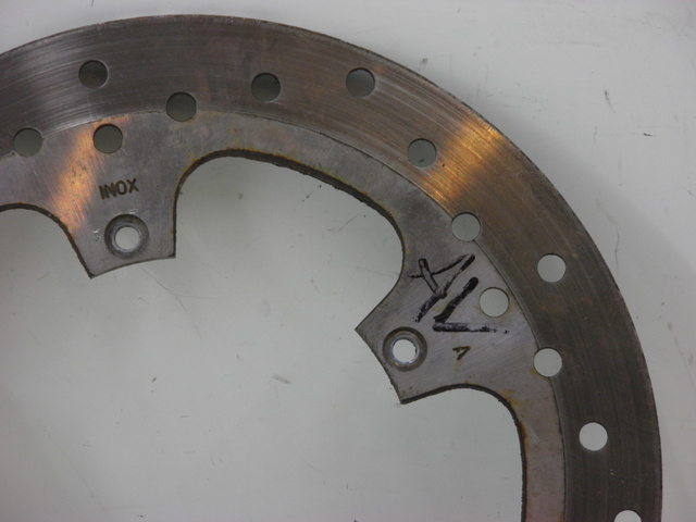 photo de DISCO FRENO ANTERIORE PIAGGIO XEVO - X EVO 125 (2010 - 2015) - Zoom sullo stato d'uso