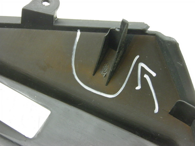 photo de FACCIATA ANTERIORE INTERNA KYMCO XCITING RI ABS 500 (2010) - Zoom sullo stato d'uso