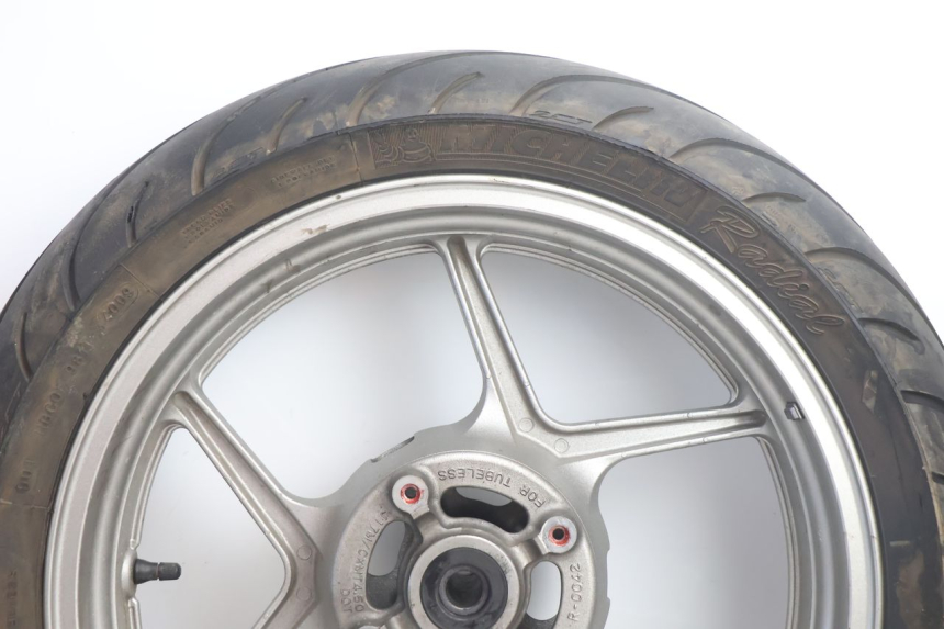 photo de CERCHIO POSTERIORE E PNEUMATICO KAWASAKI ER-6 ER6 N 650 (2005 - 2009) - Dettaglio del componente