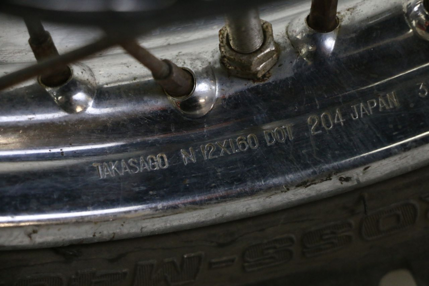 photo de CERCHIO POSTERIORE E PNEUMATICO YAMAHA PW 80 (1983 - 2014) - Zoom sullo stato d'uso