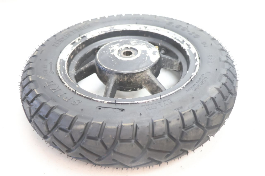 photo de CERCHIO POSTERIORE E PNEUMATICO TNT MOTOR ROMA 10' 2T 50 (2011 - 2018) - Ricambio usato controllato