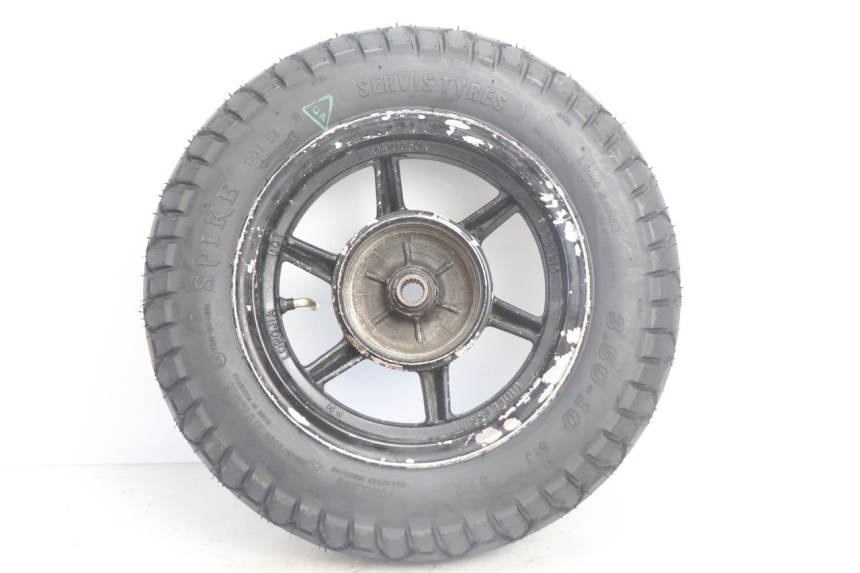 photo de CERCHIO POSTERIORE E PNEUMATICO TNT MOTOR ROMA 10' 2T 50 (2011 - 2018) - Marcature e riferimenti originali