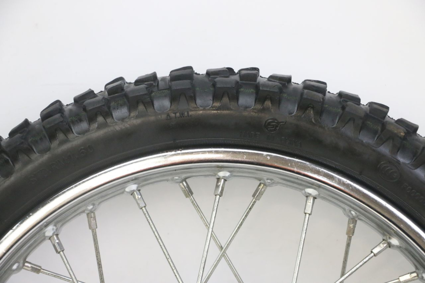 photo de CERCHIO ANTERIORE E PNEUMATICO HONDA CRF-F CRF F 110 (2019 - 2022) - Ispezione visiva dettagliata