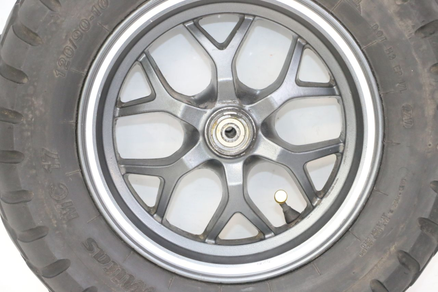 photo de CERCHIO ANTERIORE E PNEUMATICO MBK BOOSTER SPIRIT NAKED 50 (2004 - 2017) - Marcature e riferimenti originali