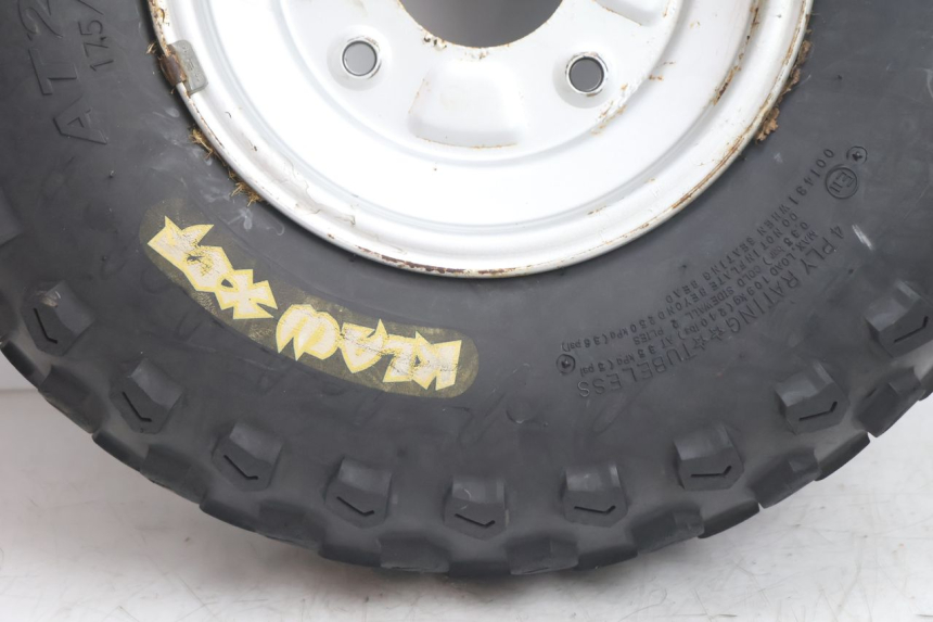 photo de CERCHIO ANTERIORE E PNEUMATICO KYMCO MXU R 250 (2004 - 2010) - Zoom sullo stato d'uso