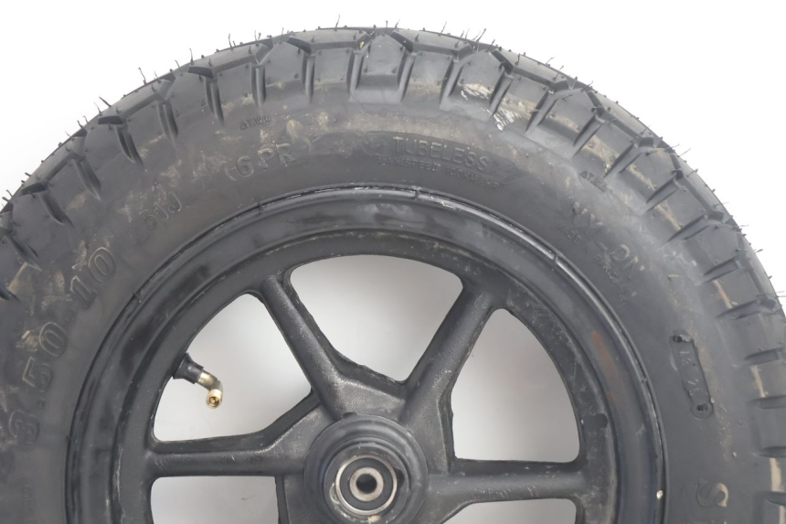 photo de CERCHIO ANTERIORE E PNEUMATICO TNT MOTOR ROMA 10' 2T 50 (2011 - 2018) - Dettaglio del componente
