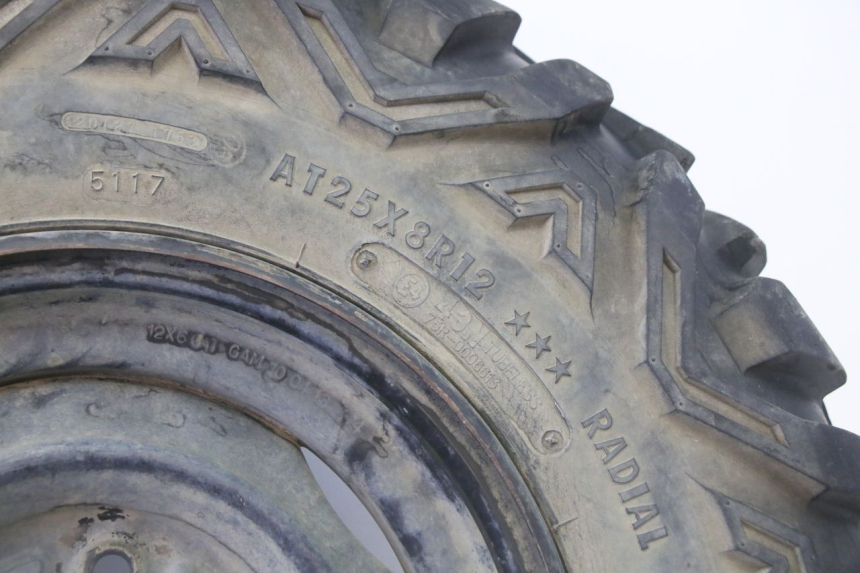 photo de CERCHIO ANTERIORE E PNEUMATICO YAMAHA YFM GRIZZLY 550 (2008 - 2015) - Altra angolazione