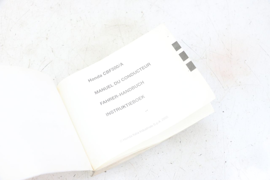 photo de MANUALE D'USO HONDA CBF 500 (2004 - 2007) - Dettaglio del componente