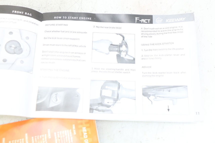 photo de MANUALE DELL'UTENTE KEEWAY F-ACT FACT 50 (2006 - 2011) - Zoom sullo stato d'uso