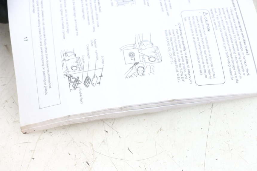 photo de MANUALE DELL'UTENTE SYM JET 14 4T 50 (2018 - 2022) - Zoom sullo stato d'uso