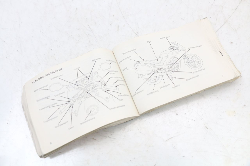 photo de MANUALE DELL'UTENTE HONDA NTV DEAUVILLE 650 (1998 - 2001) - Zoom sullo stato d'uso