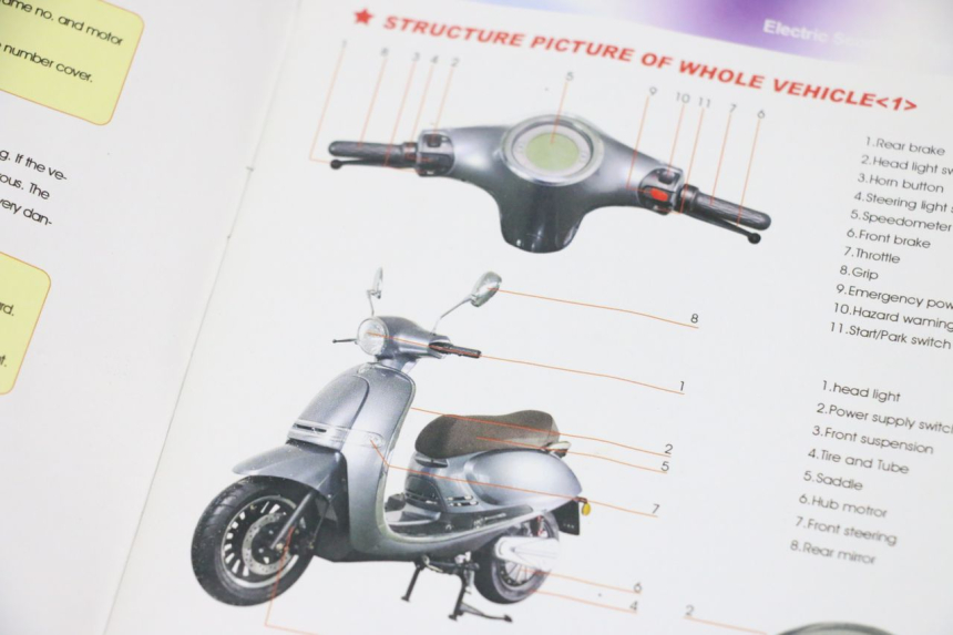 photo de MANUALE D'USO EFUN PUSA 1 - Vista d'insieme del prodotto