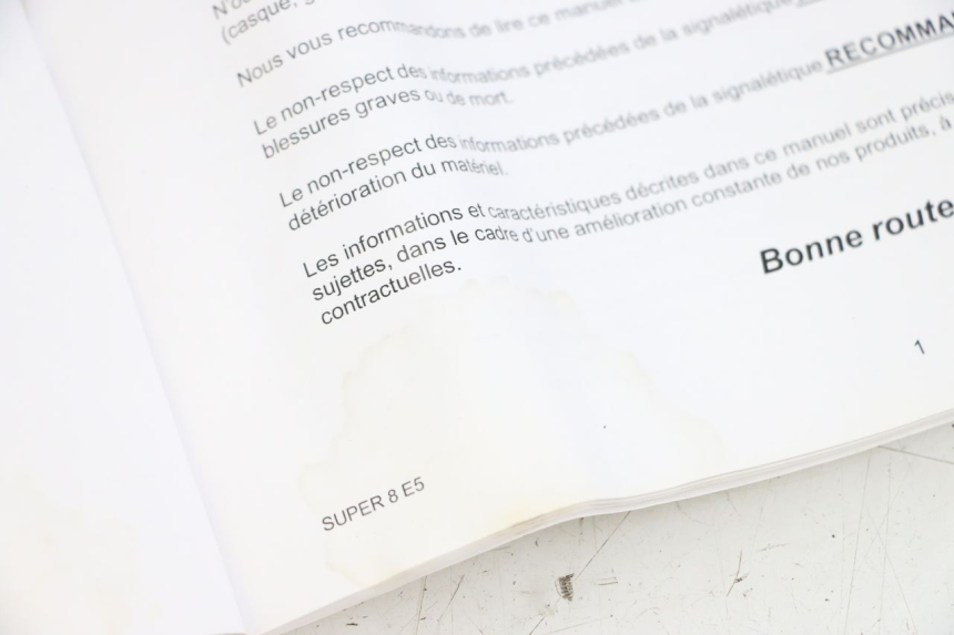 photo de MANUALE D'USO KYMCO SUPER 8 4T 50 (2021 - 2024) - Primo piano tecnico