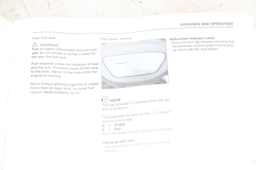 photo de MANUALE D'USO TNT MOTOR ROMA 10' 4T 50 (2019 - 2022) - Zoom sullo stato d'uso