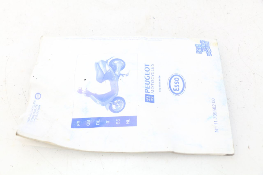 photo de Manuale dell'utente PEUGEOT VIVACITY 50 (1998 - 2003) - Stato della superficie e materiale