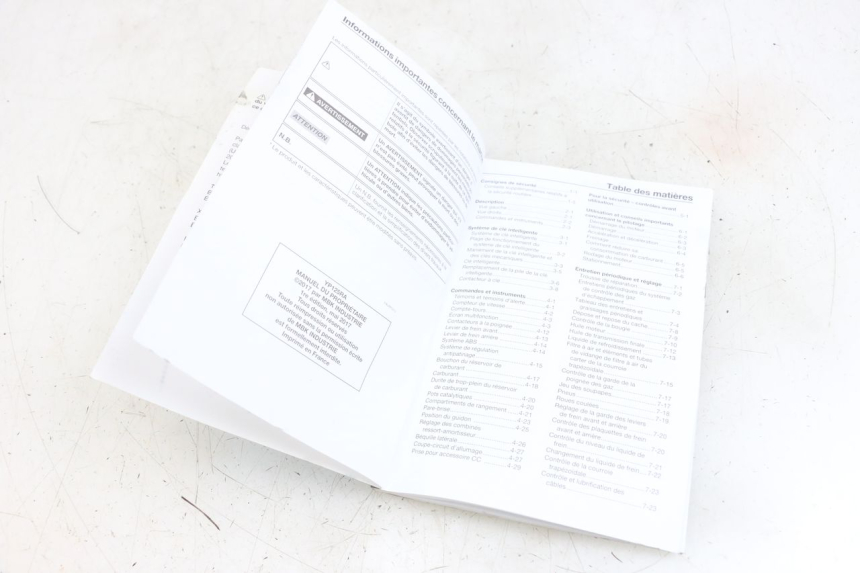 photo de MANUALE D'USO YAMAHA XMAX X-MAX ABS 125 (2017 - 2020) - Zoom sullo stato d'uso