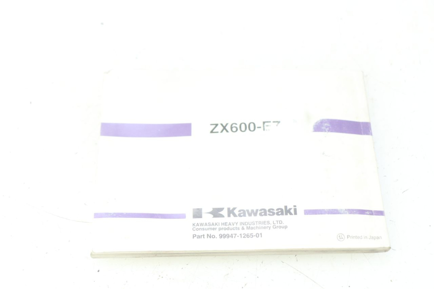 photo de MANUALE DELL'UTENTE KAWASAKI ZZR 600 (1995 - 2004) - Zoom sullo stato d'uso