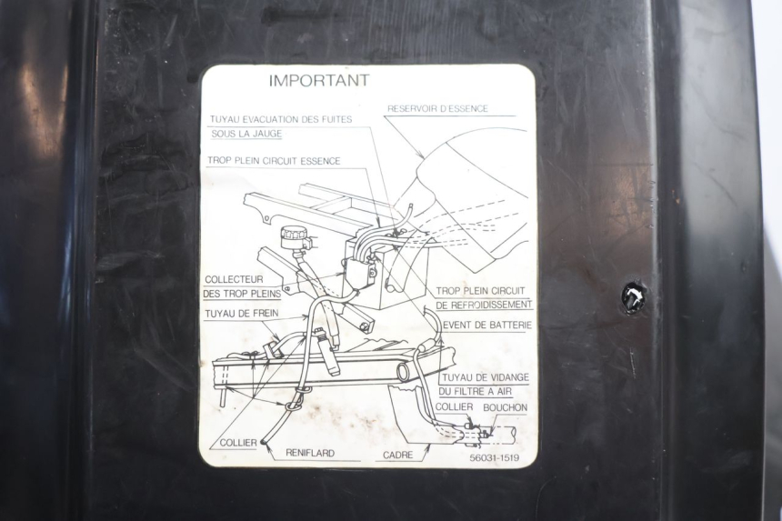 photo de SOTTOSELLA PARASPRUZZI KAWASAKI GPX F ZX750F 750 (1986 - 1990) - Dettagli dei punti di fissaggio