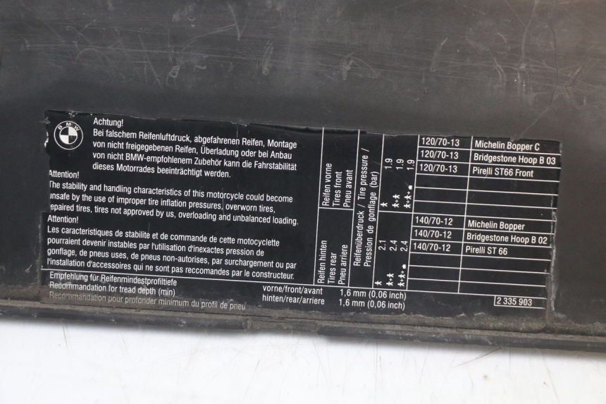 photo de SELLA POSTERIORE BMW C1 125 (2000 - 2003) - Altra angolazione